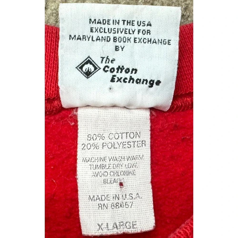 Maryland Book Exchange Terrapin Wear Vtg University of Maryland Sweatshirt XL‎ - Picture 8 of 11